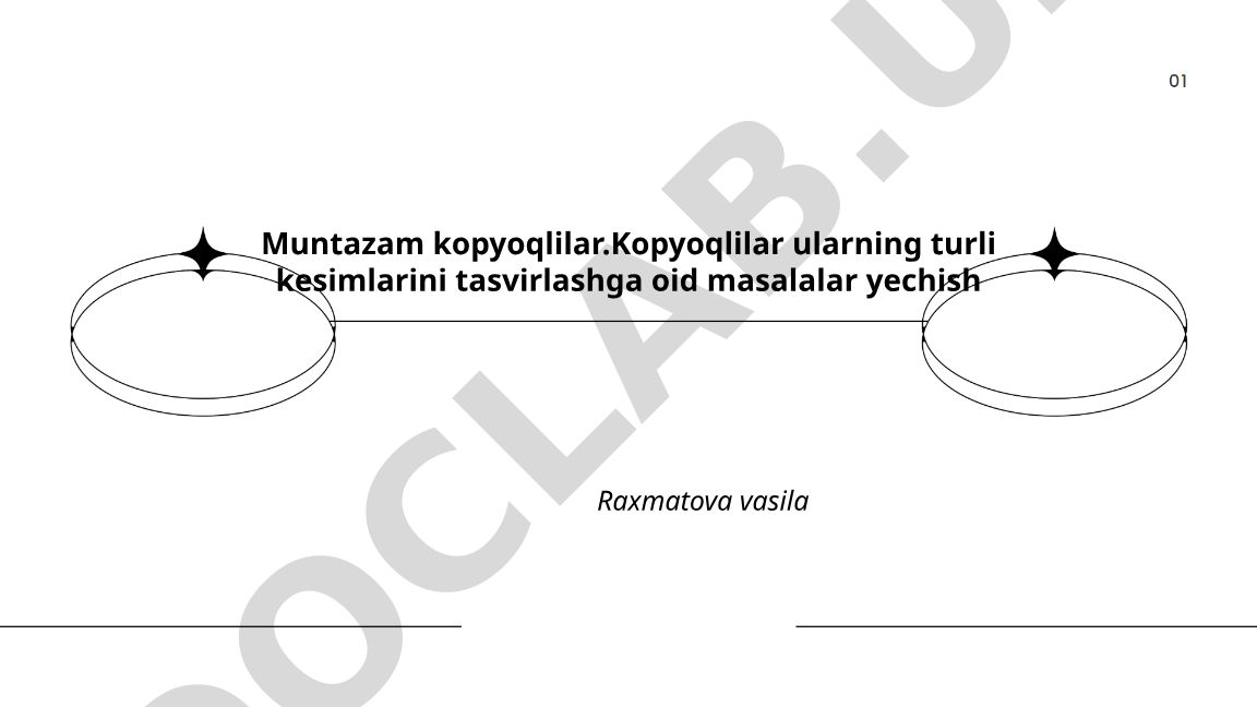 Muntazam ko'pburchaklarda kesimlar maydonini hisoblash