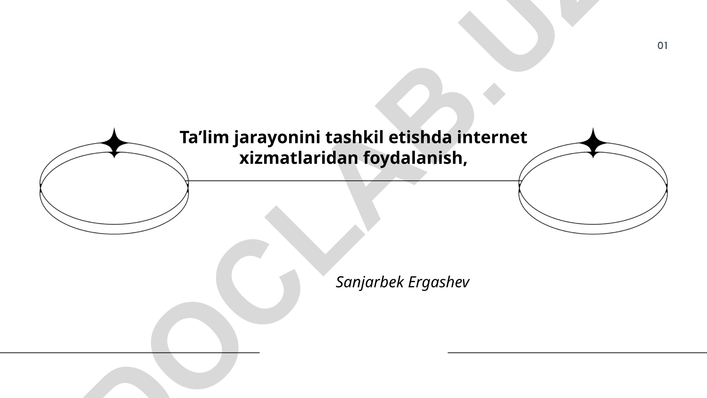 Taʼlim jarayonini tashkil etishda internet xizmatlaridan foydalanish