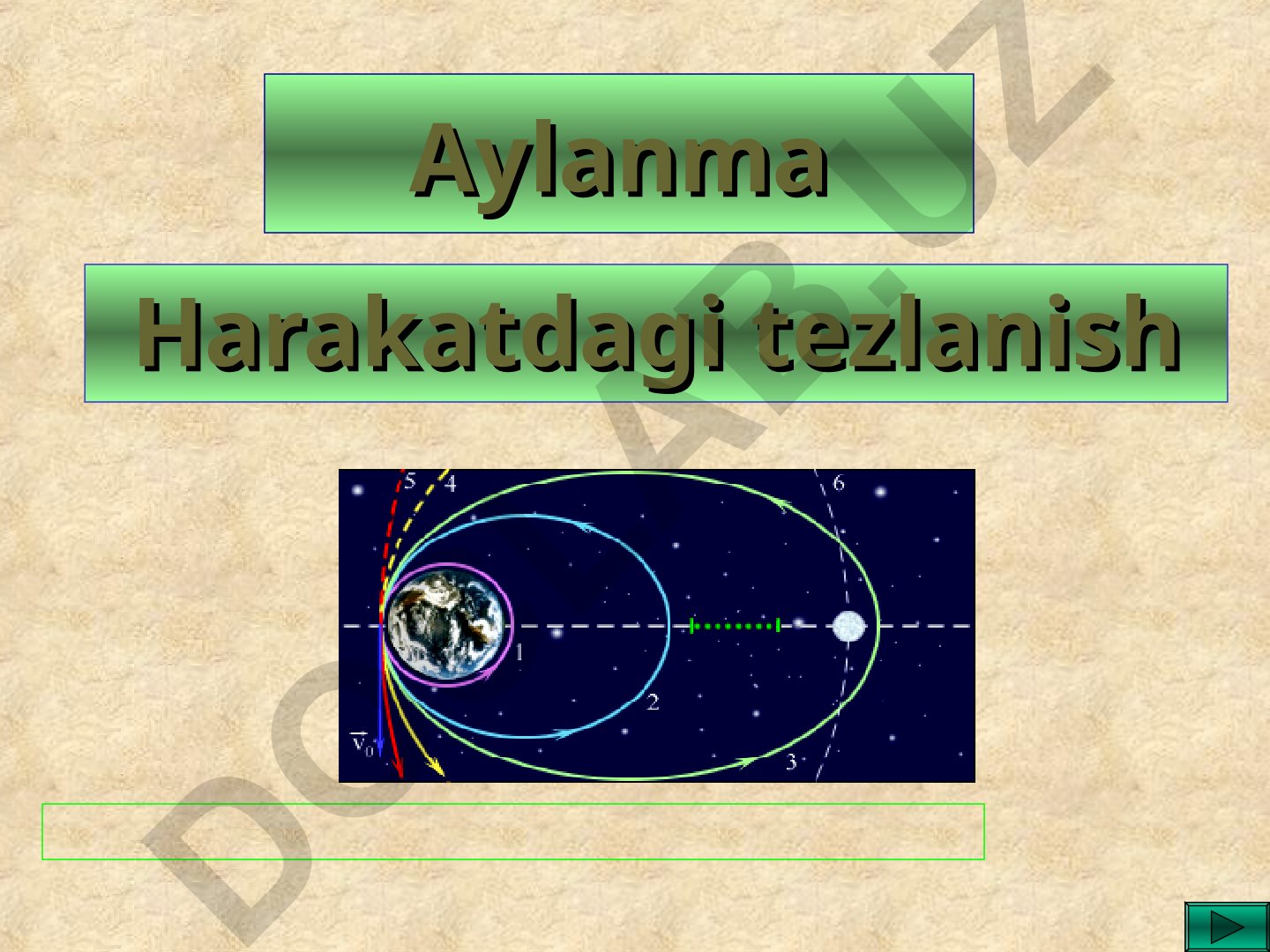 Aylanma harakatning asosiy xususiyatlari va tezlanish