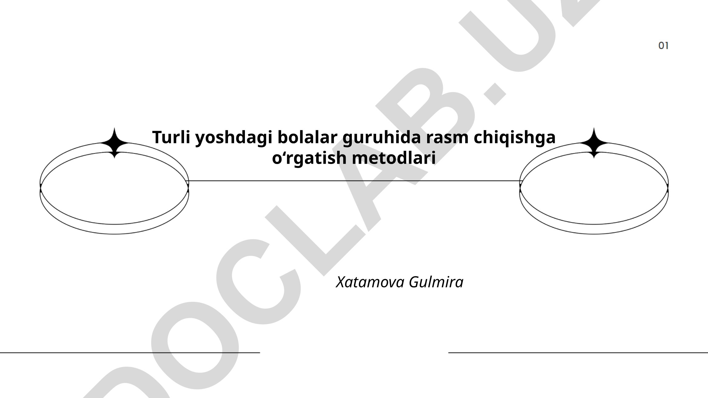 Turli yoshdagi bolalar guruhida rasm chiqishga o‘rgatish metodlari