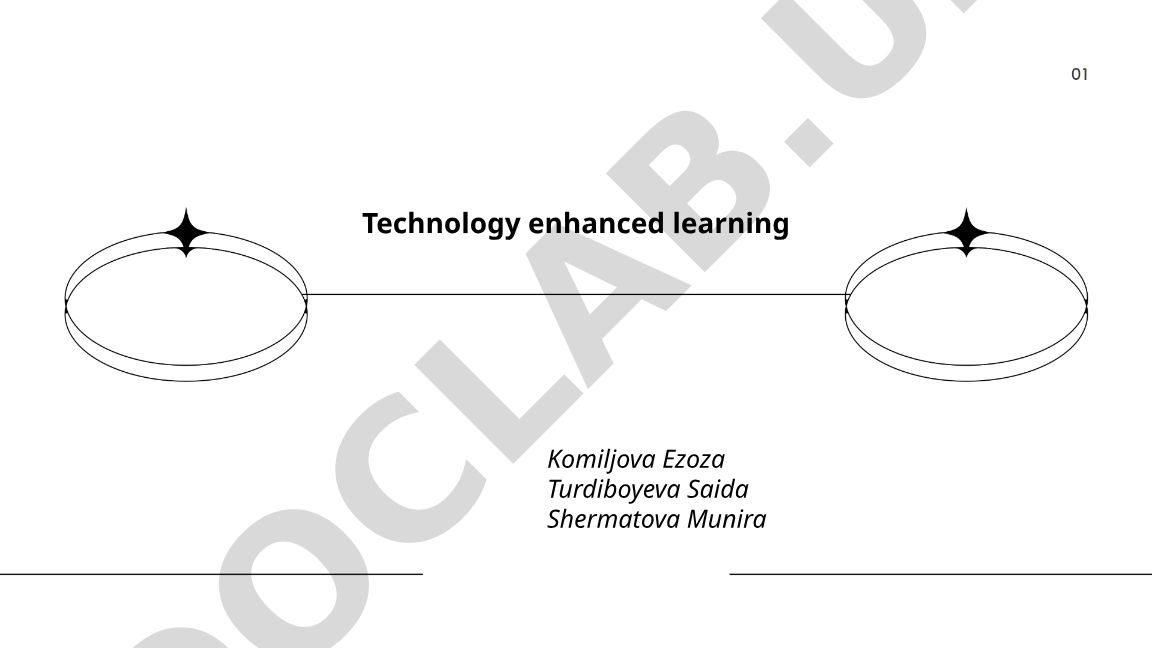 Technology enhanced learning