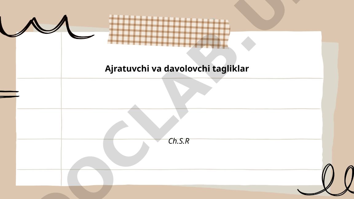 Ajratuvchi va davolovchi tagliklar: turlari va tanlash mezonlari