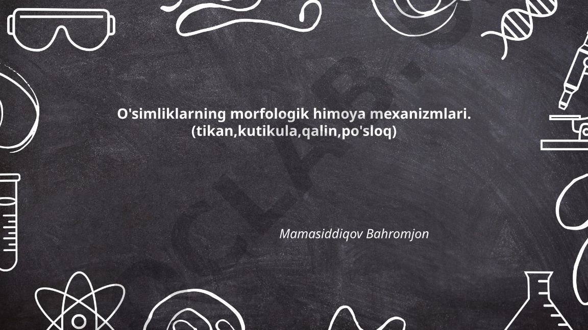 O'simliklarning morfologik himoya mexanizmlari