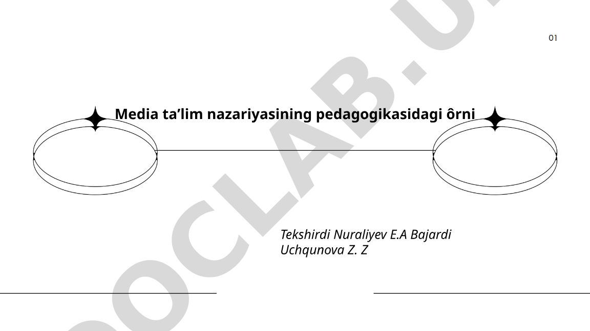 Media ta'lim nazariyasining pedagogikasidagi o'rni