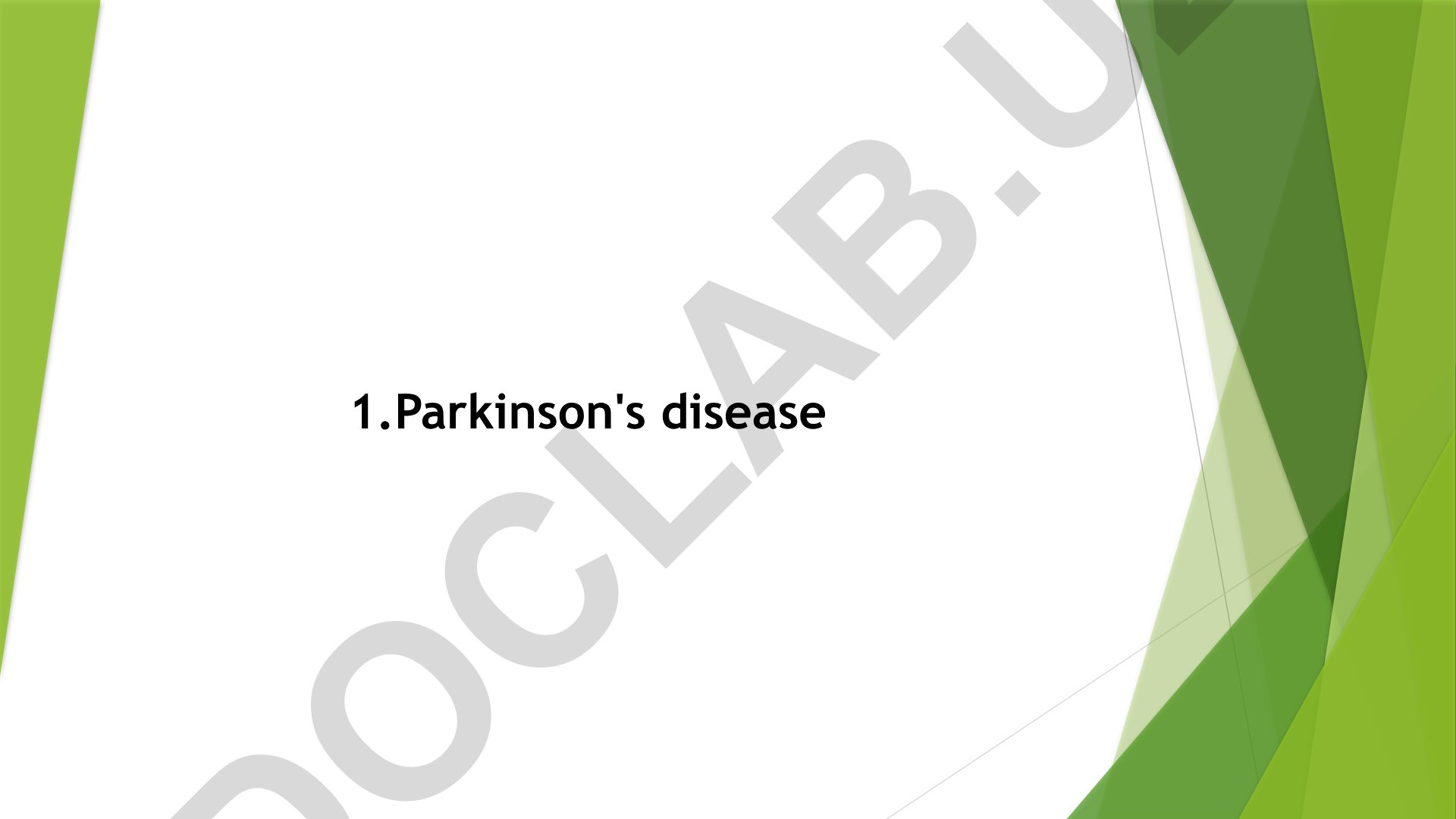 Parkinson's disease symptoms, causes and diagnosis