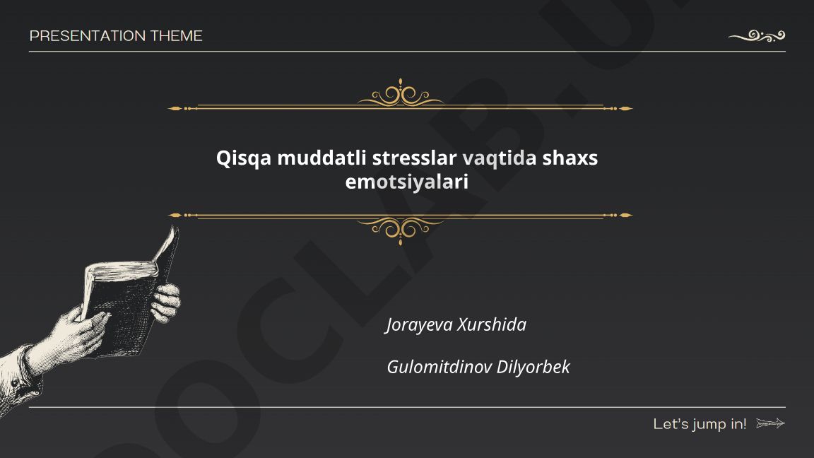 Qisqa muddatli stresslar vaqtida shaxs emotsiyalari