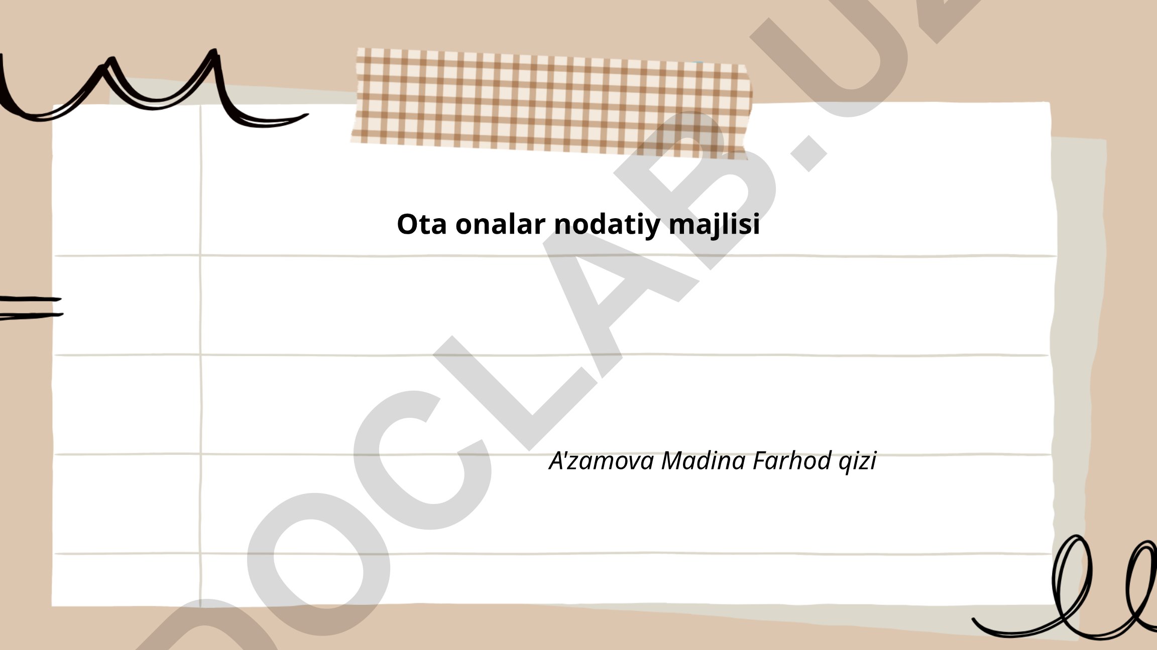 Ota-onalar majlisining maqsadi va ahamiyati