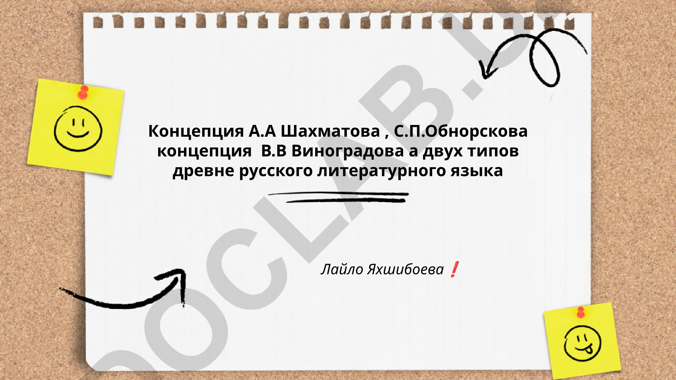 Концепция двух типов древнерусского литературного языка А.А. Шахматова