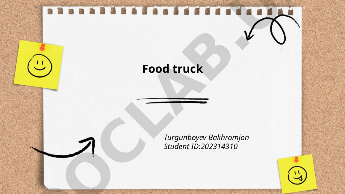 Food truck biznesi rejasi va litsenziyalash