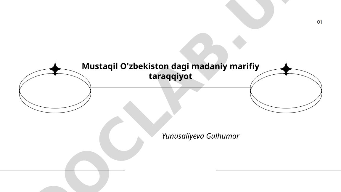 Mustaqil O'zbekistonda madaniy-ma'rifiy taraqqiyot