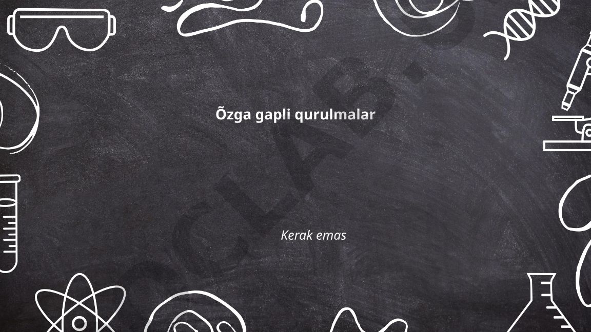 O'zbek tilida o'zga gapli qurulmalar