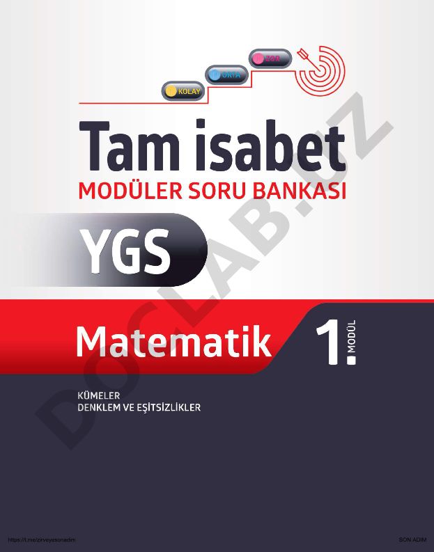 Kümeler, Denklem ve Eşitsizlikler Matematik Konuları