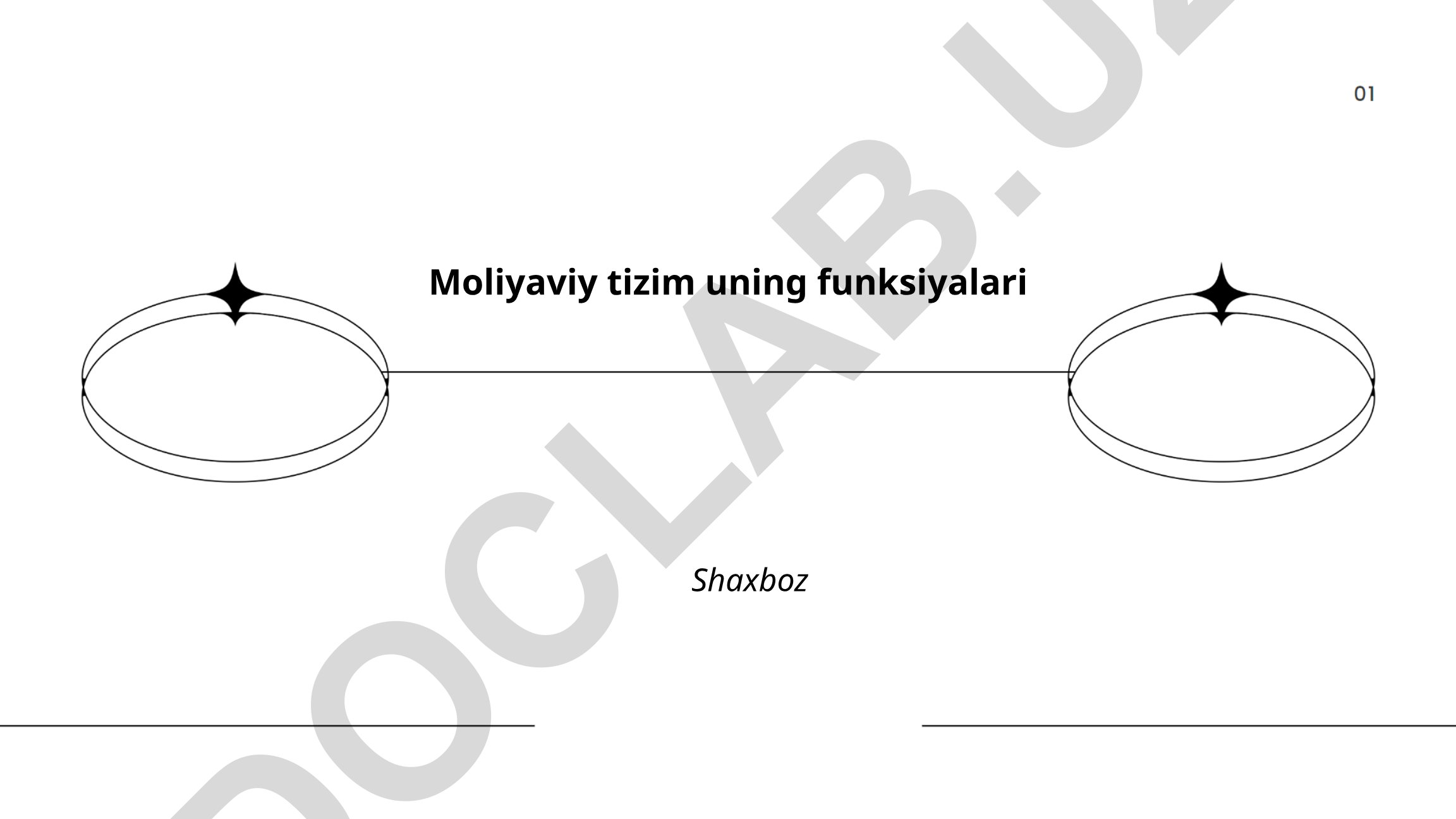 Moliyaviy tizim uning funksiyalari va tuzilishi