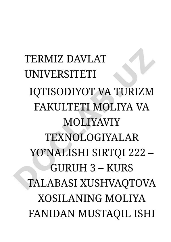 Qozog'iston iqtisodiyoti va moliyaviy ko'rsatkichlari