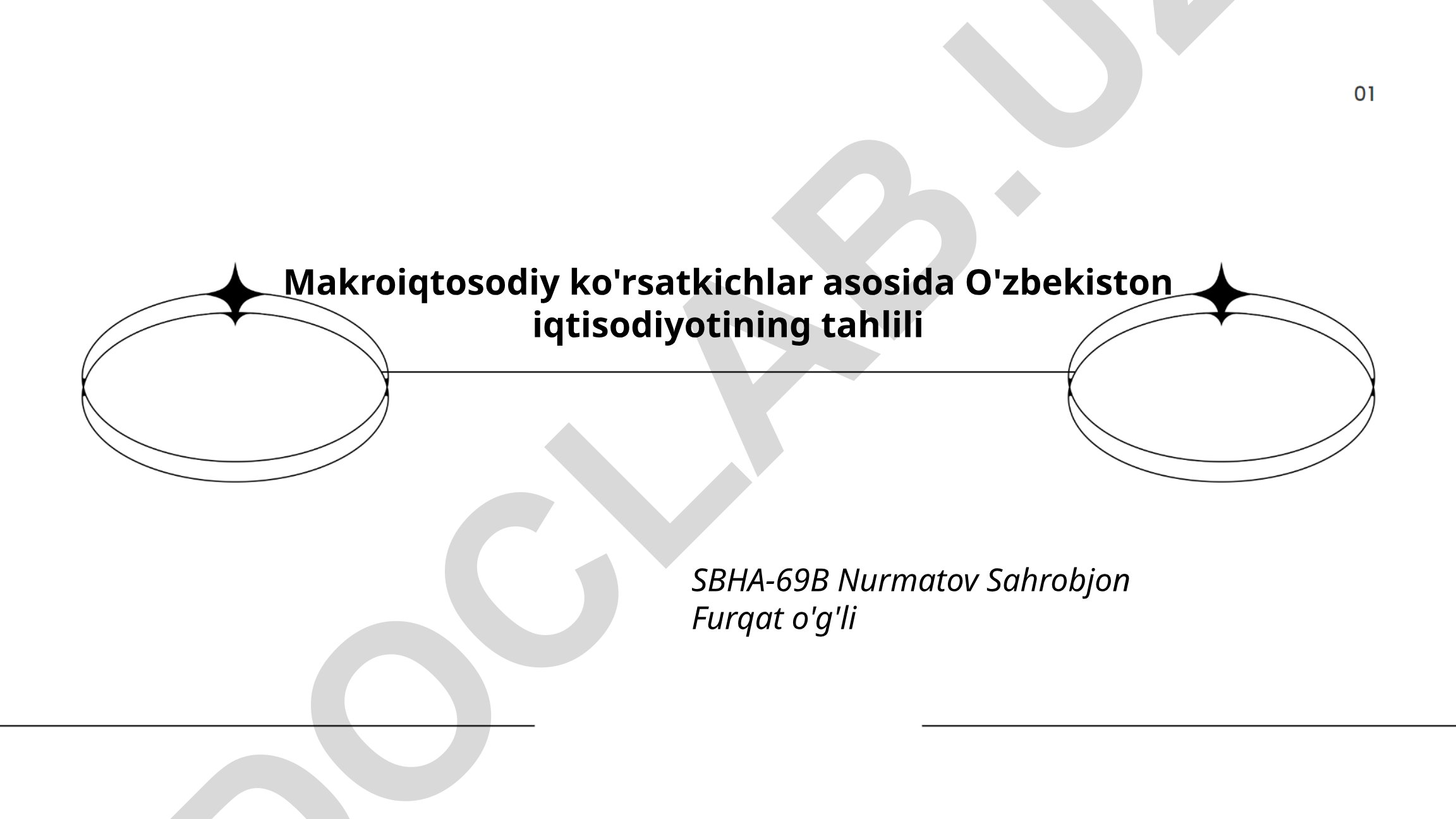 Makroiqtisodiy ko'rsatkichlar asosida O'zbekiston iqtisodiyotining tahlili