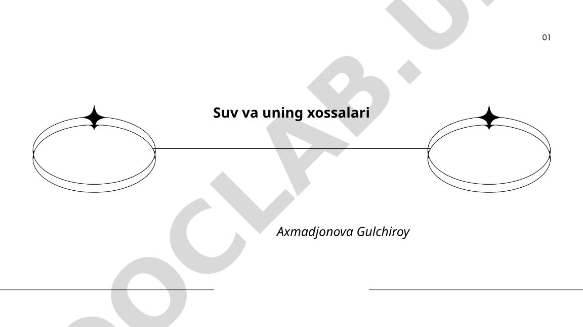 Suv va uning xossalari