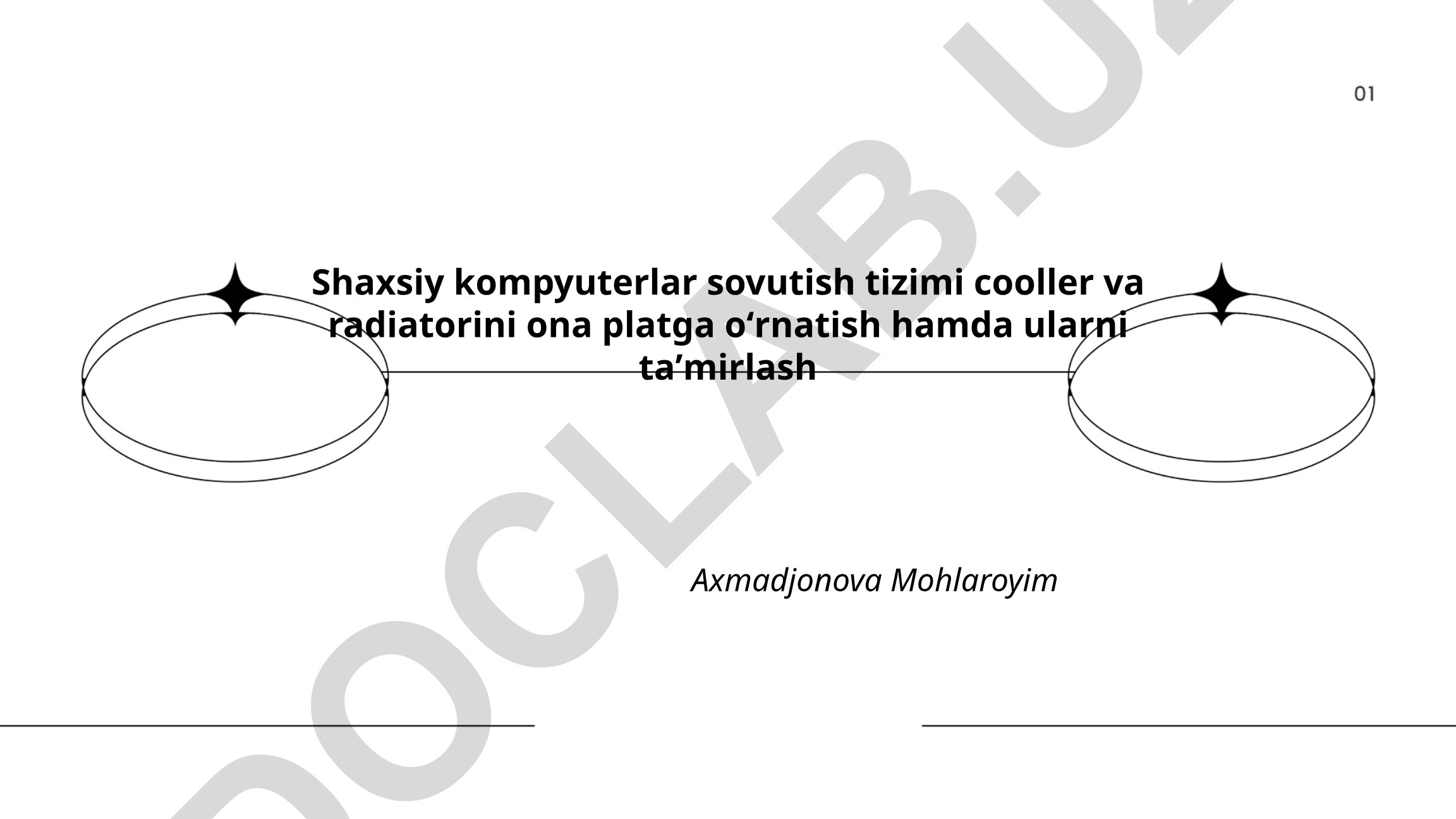 Shaxsiy kompyuterlar sovutish tizimi cooller va radiatorini ona platga oʻrnatish hamda ularni taʼmirlash