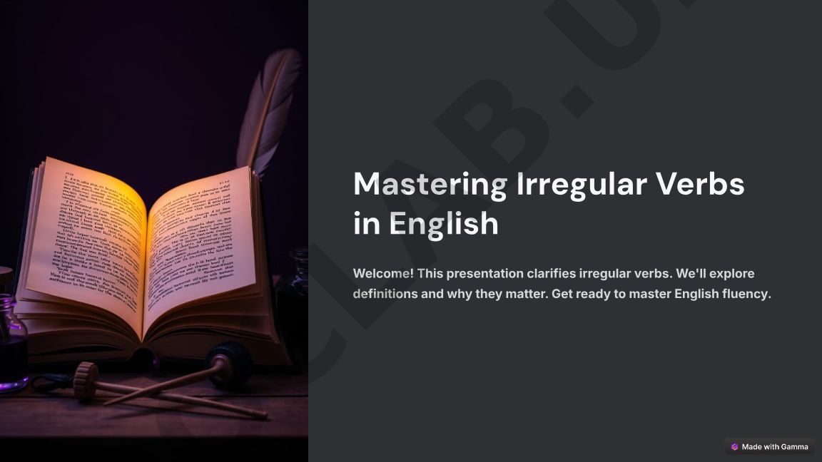 Mastering Irregular Verbs in English
