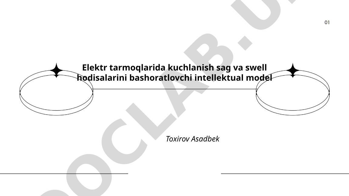 Elektr tarmoqlarida kuchlanish sag va swell hodisalarini bashoratlovchi intellektual model