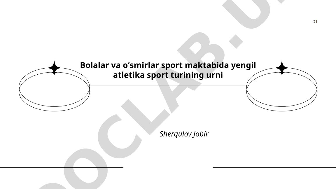 Bolalar va oʻsmirlar sport maktabida yengil atletika sport turining urni