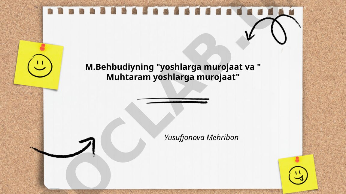 M.Behbudiyning yoshlarga murojaat asarlarining ijtimoiy-siyosiy konteksti va g'oyaviy mavzusi