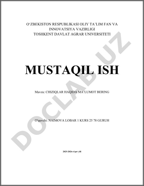 Chiziqlar haqida maʼlumot