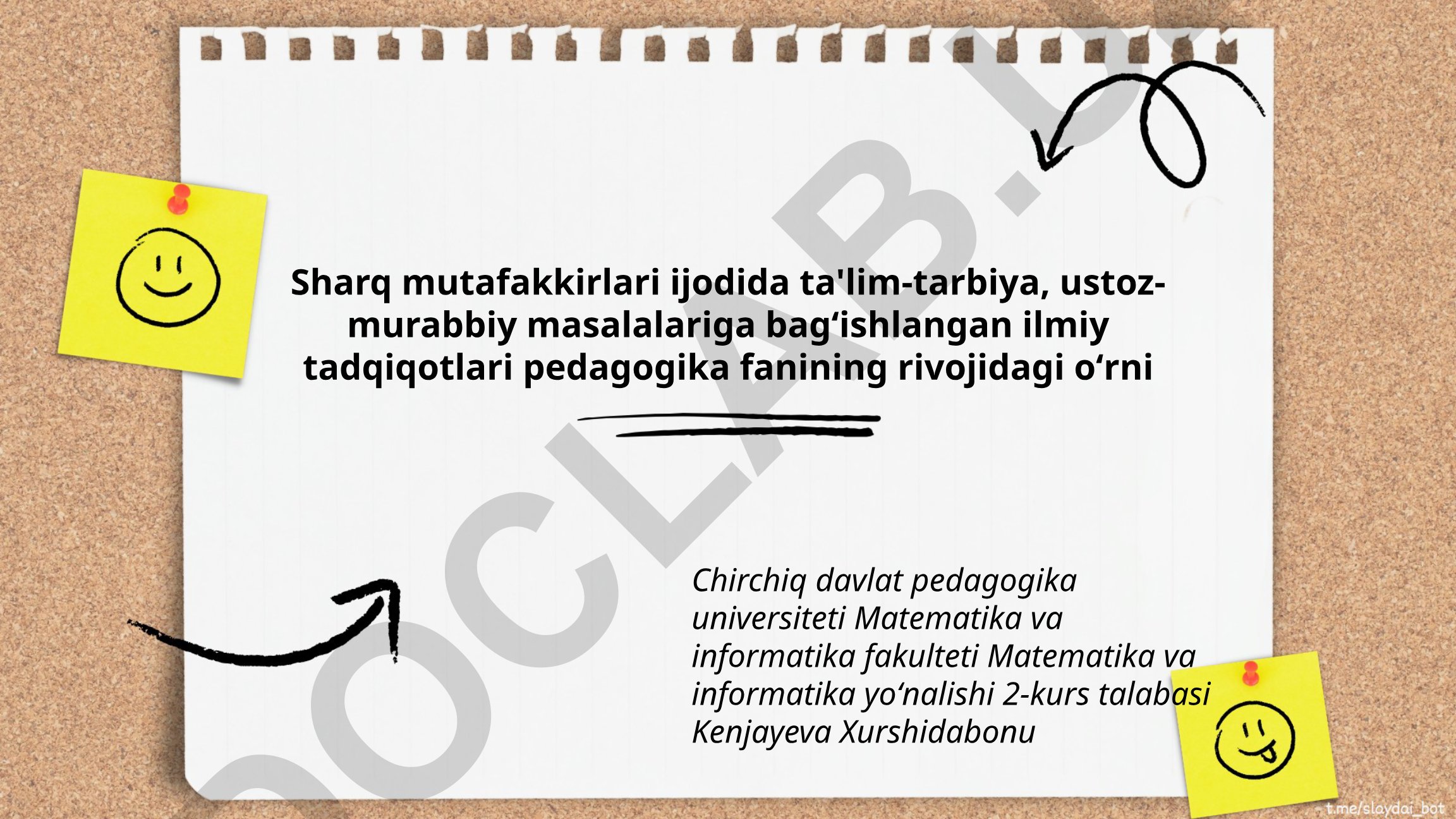 Sharq mutafakkirlari ijodida ta'lim-tarbiya va ustoz-murabbiy masalalarining pedagogika fanidagi o'rni