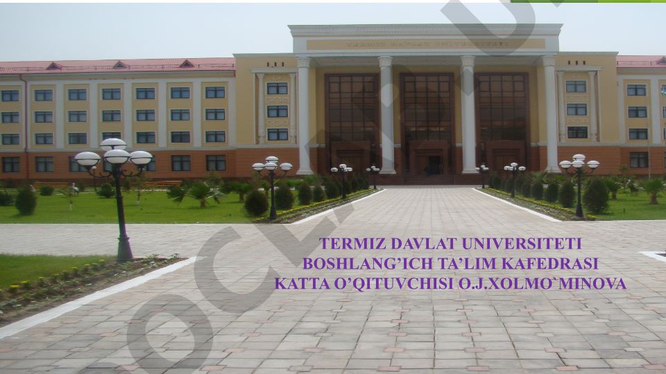 Shaxs rivojlanishining umumiy qonunlari va uning tashxisi
