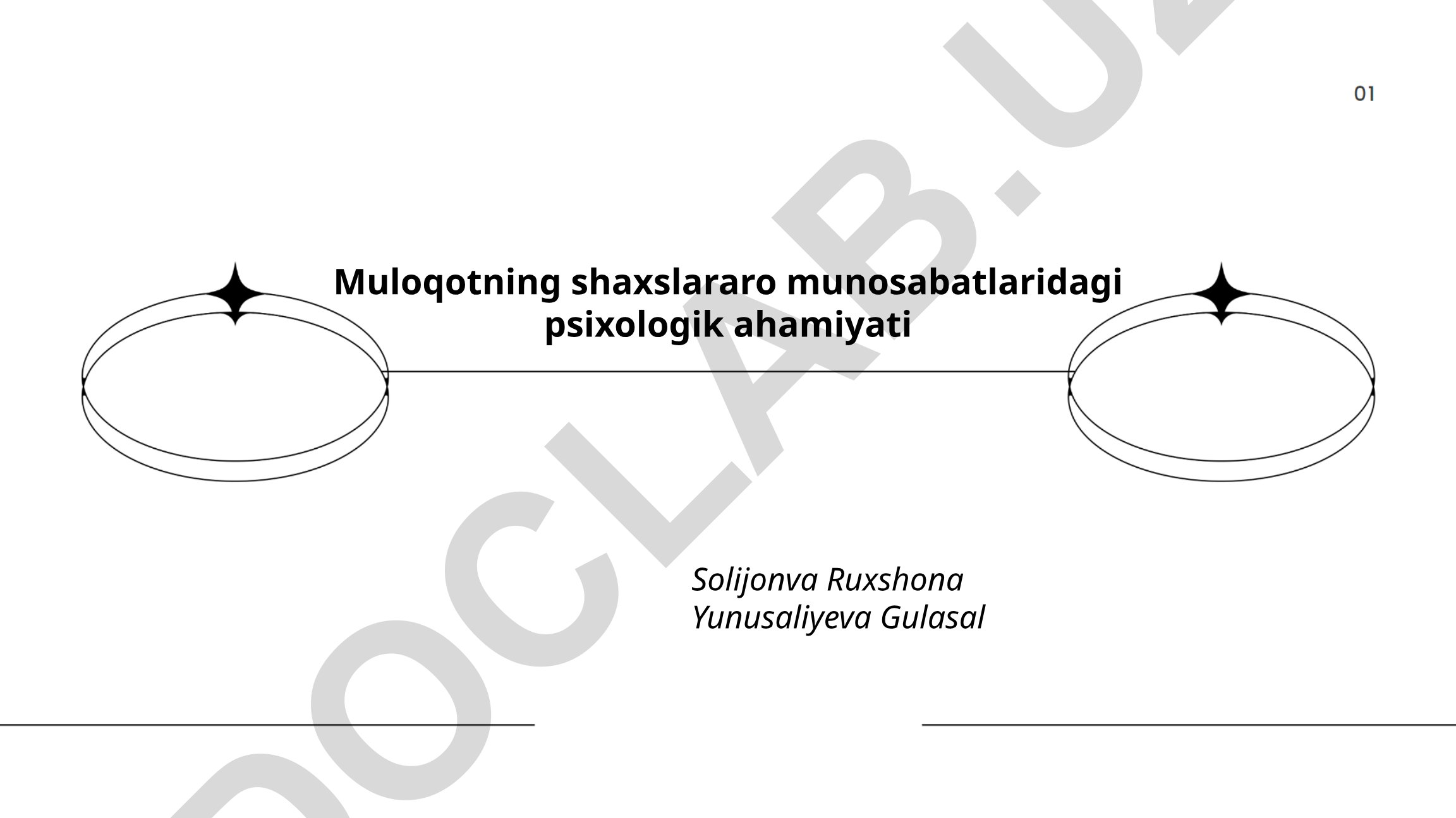 Muloqotning shaxslararo munosabatlaridagi psixologik ahamiyati