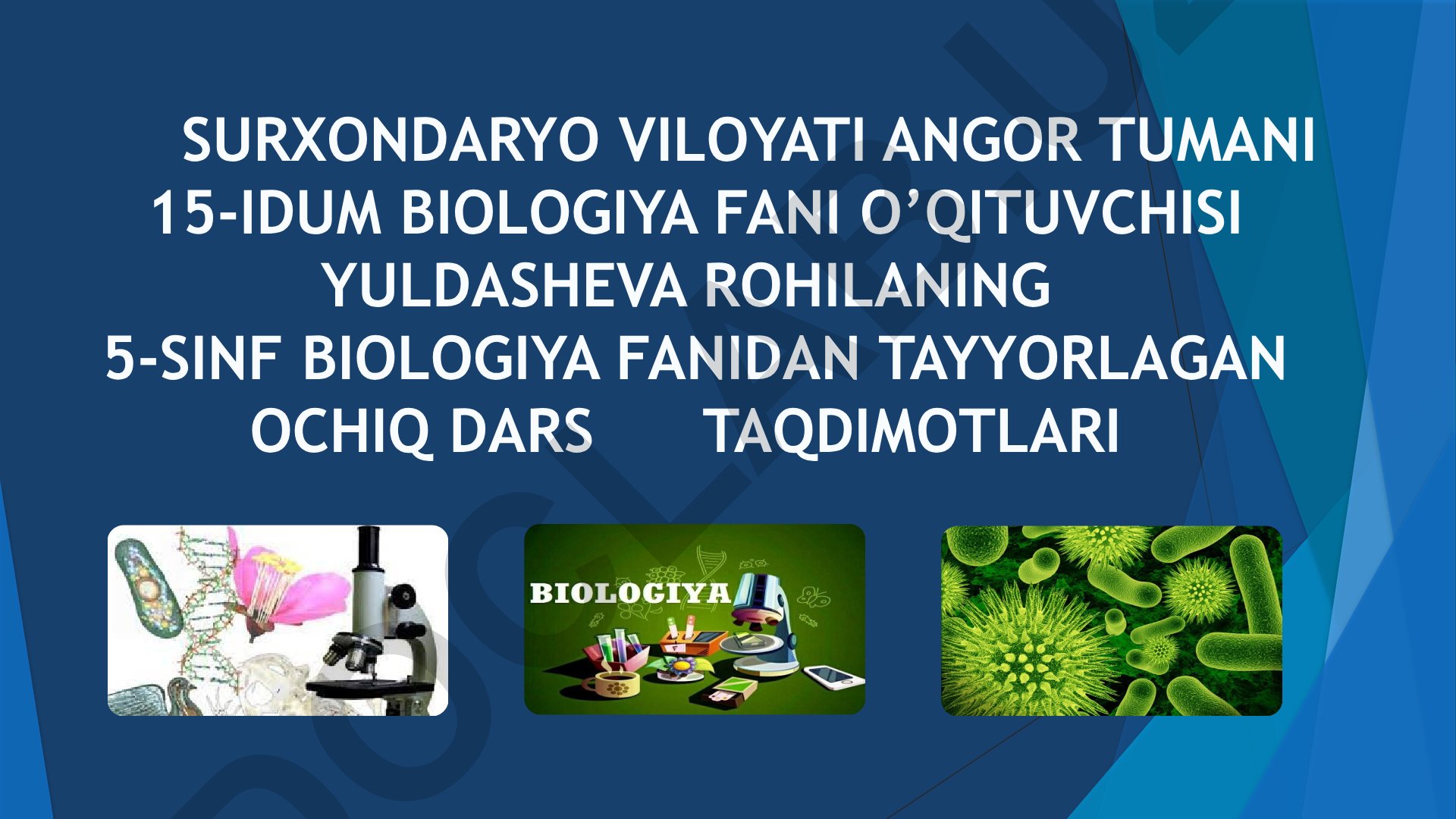 Laboratoriya mashg'ulotida xavfsizlik texnikasi va jihozlar bilan tanishish