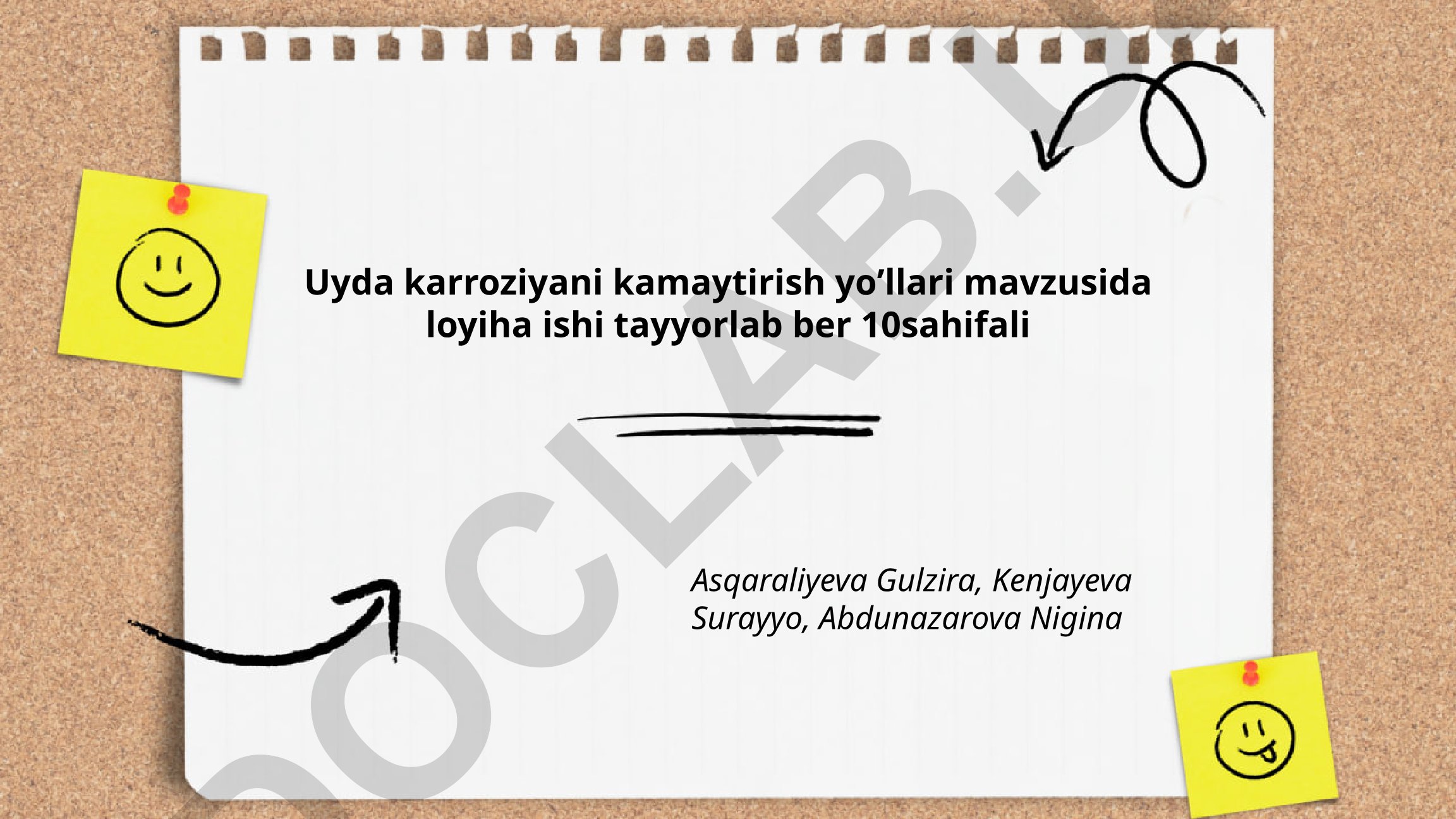 Uyda karroziyani kamaytirish yo'llari