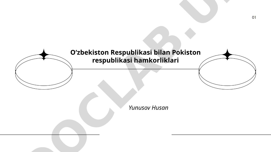 O'zbekiston va Pokiston o'rtasidagi hamkorlik yo'nalishlari
