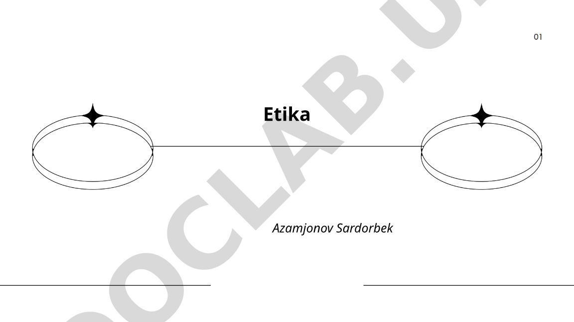 Etika nazariyasi va tamoyillari