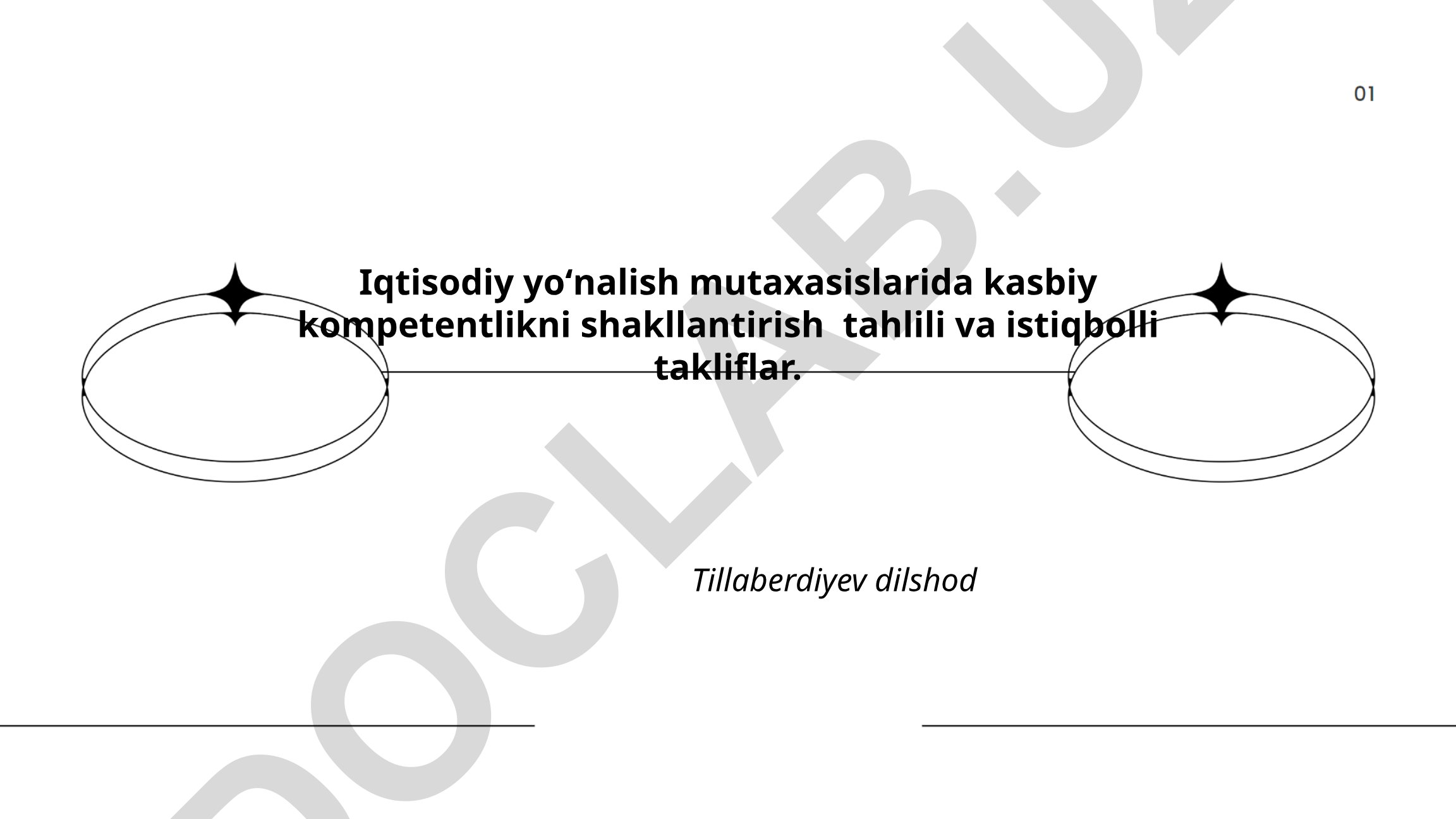 Iqtisodiy yoʻnalish mutaxasislarida kasbiy kompetentlikni shakllantirish tahlili va istiqbolli takliflar