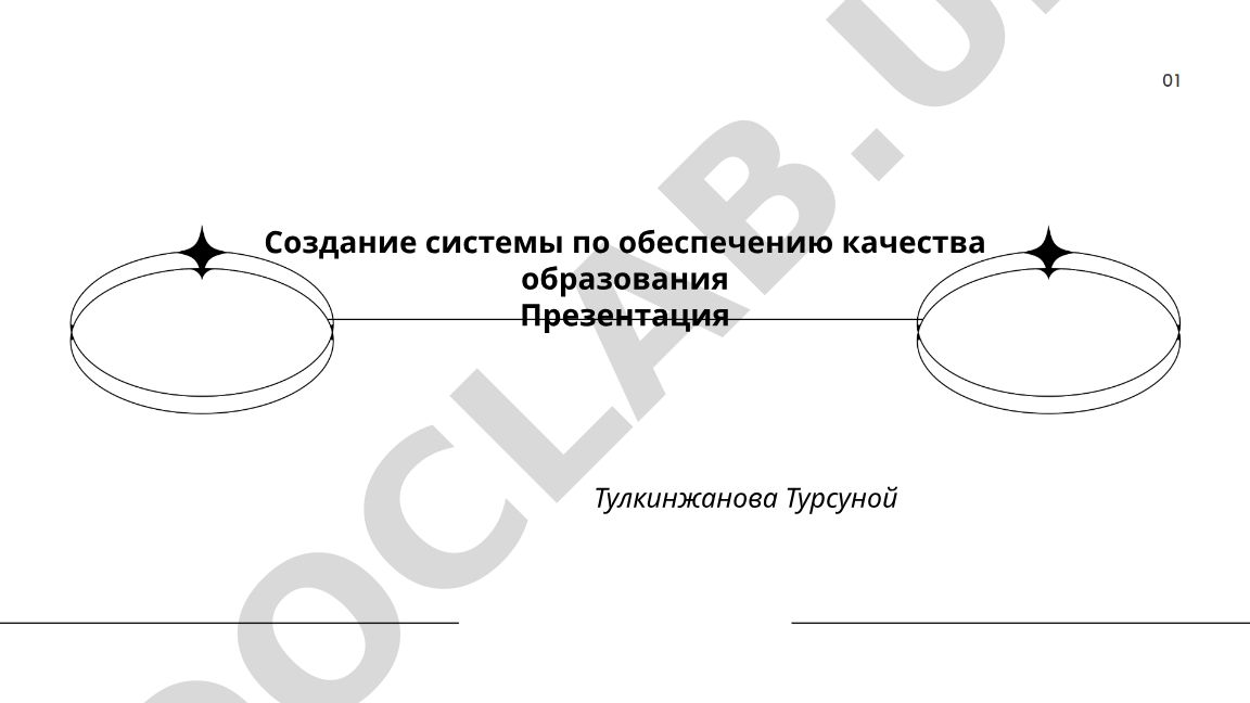 Создание системы по обеспечению качества образования