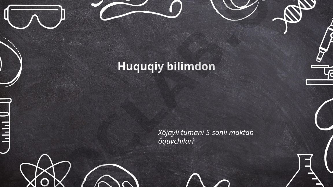 Konstitutsion huquq, fuqarolik va jinoyat huquqlari