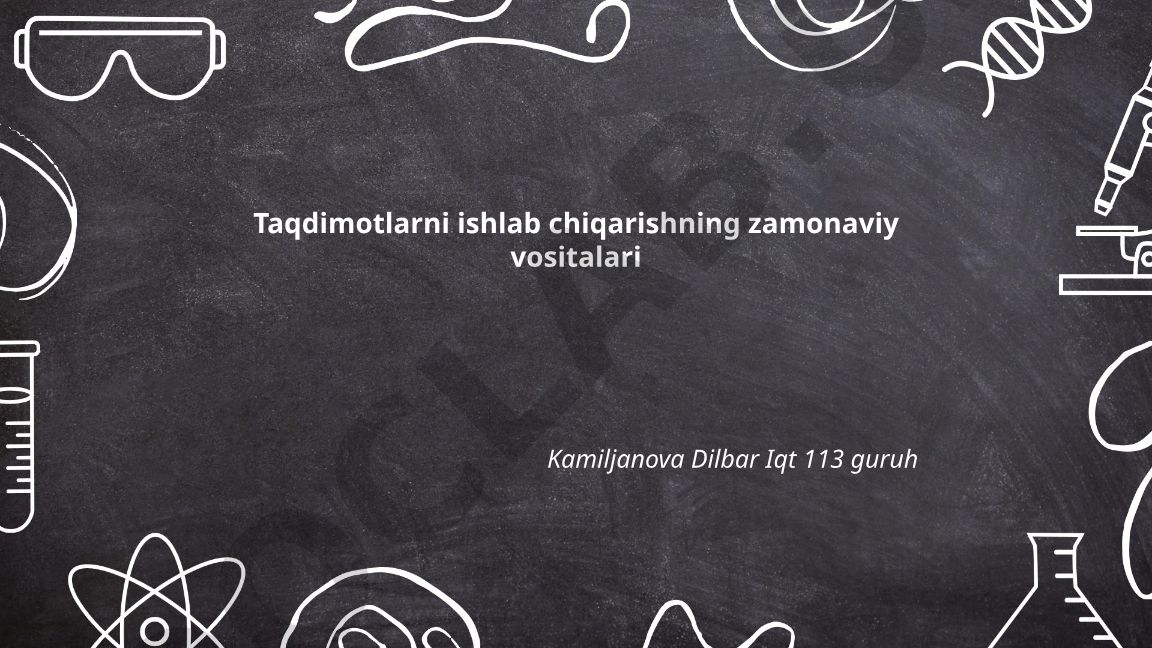 Taqdimotlarni ishlab chiqarishning zamonaviy vositalari