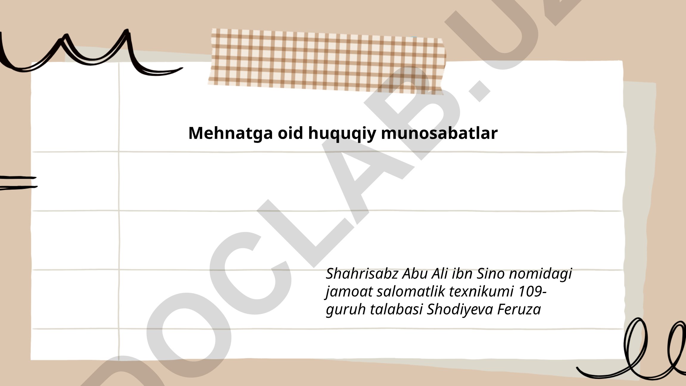 Mehnat shartnomasi: tuzilishi, turlari va tomonlarning huquqlari