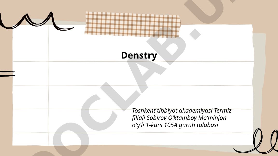 Oral anatomy, dental caries and periodontology