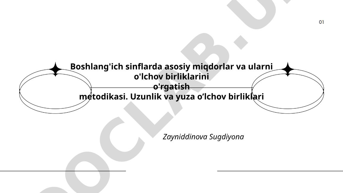 Boshlang'ich sinflarda uzunlik va yuza o'lchov birliklarini o'rgatish metodikasi