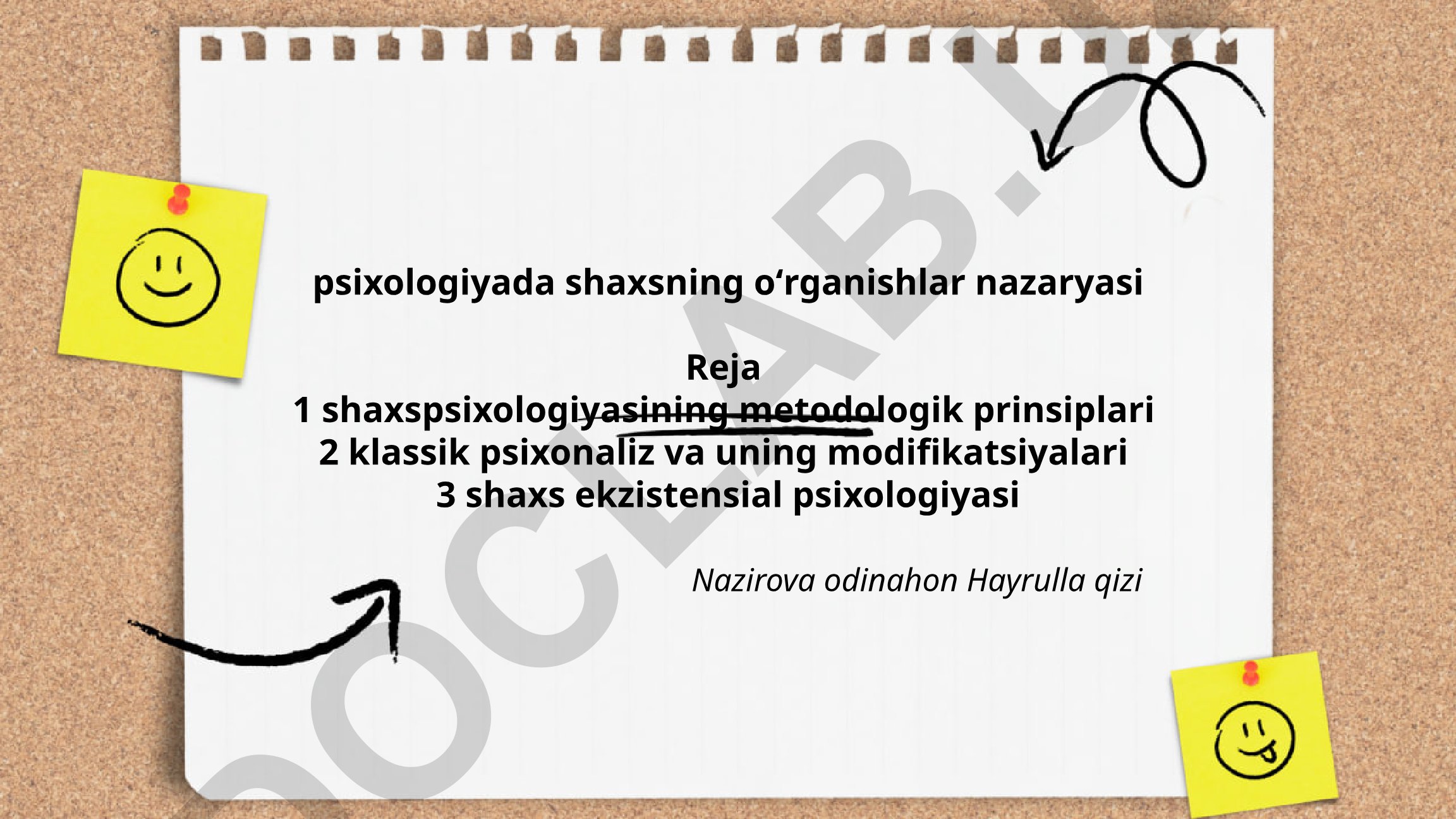 Shaxs psixologiyasining metodologik prinsiplari va tadqiqot paradigmalari