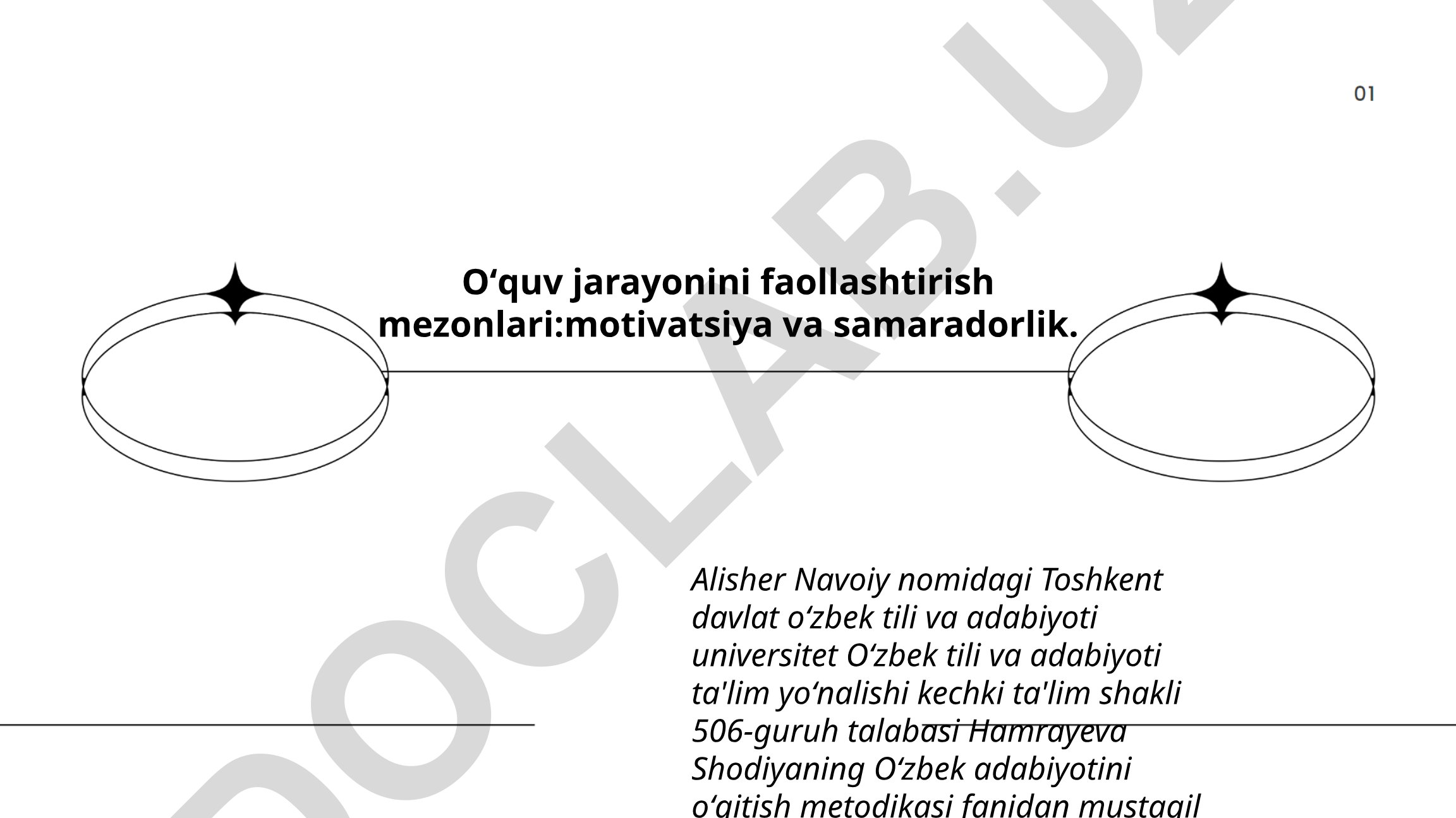 O'quv jarayonini faollashtirish mezonlari: motivatsiya va samaradorlik