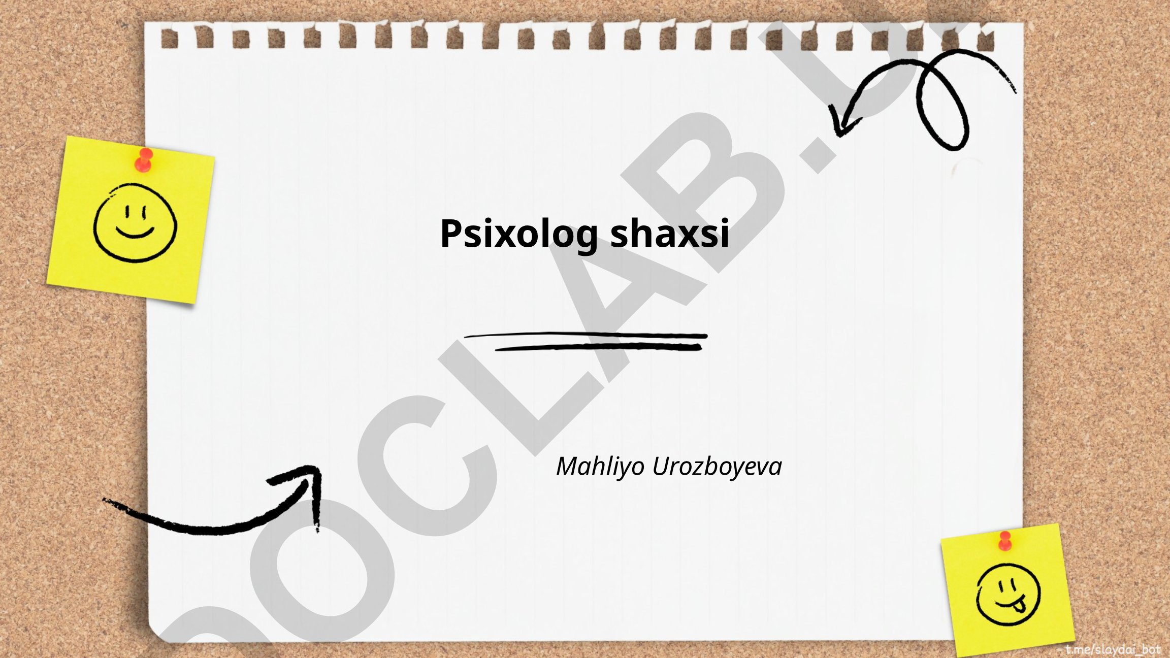 Shaxsiy rivojlanish, motivatsiya va maqsad qo'yish