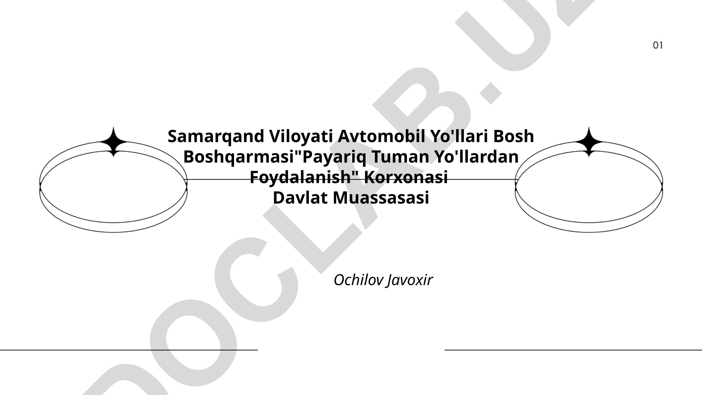 Payariq tuman Yo'llardan Foydalanish Korxonasining tashkiliy tuzilmasi va faoliyati