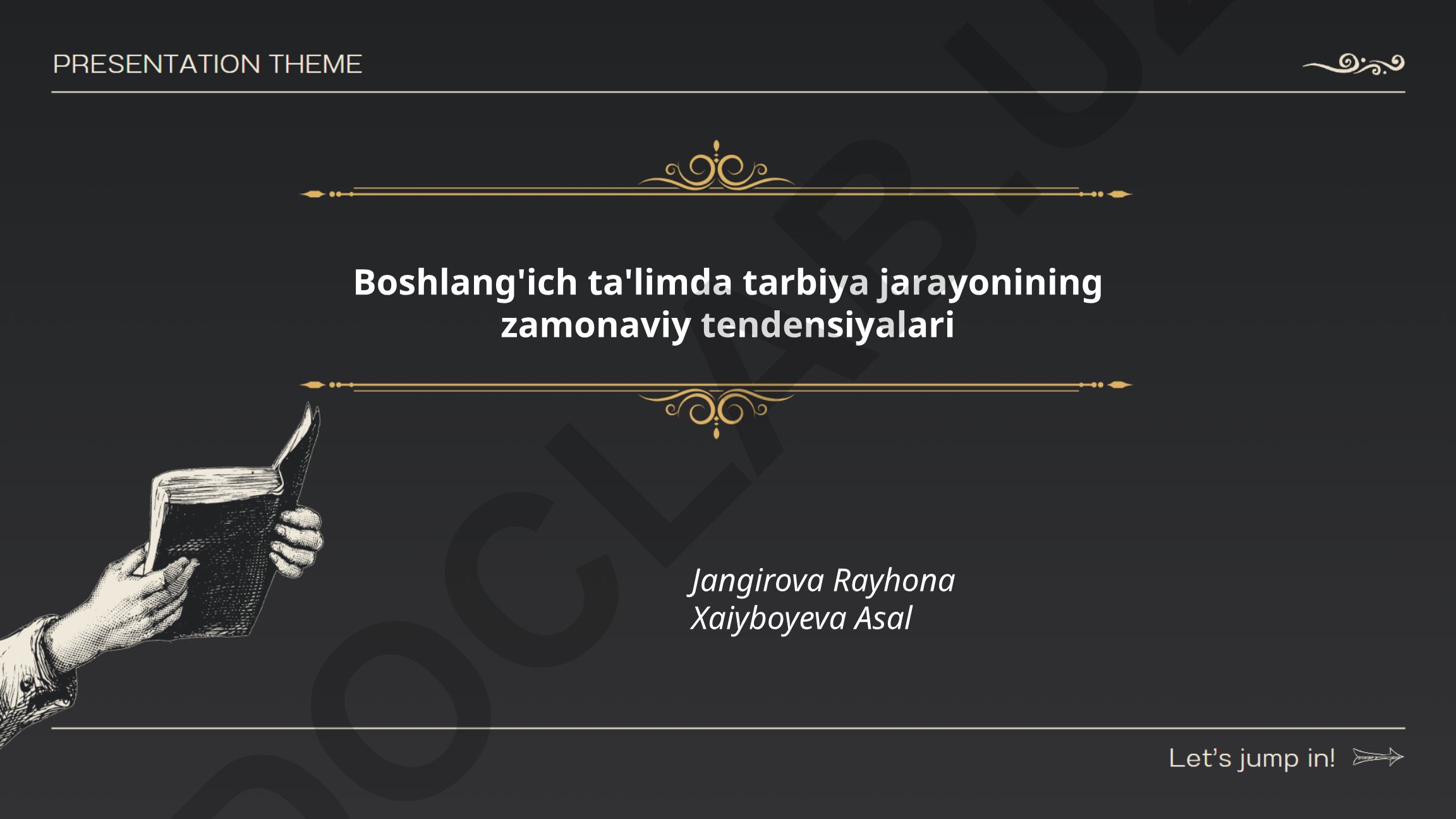 Boshlang'ich ta'limda tarbiya jarayonining zamonaviy tendensiyalari