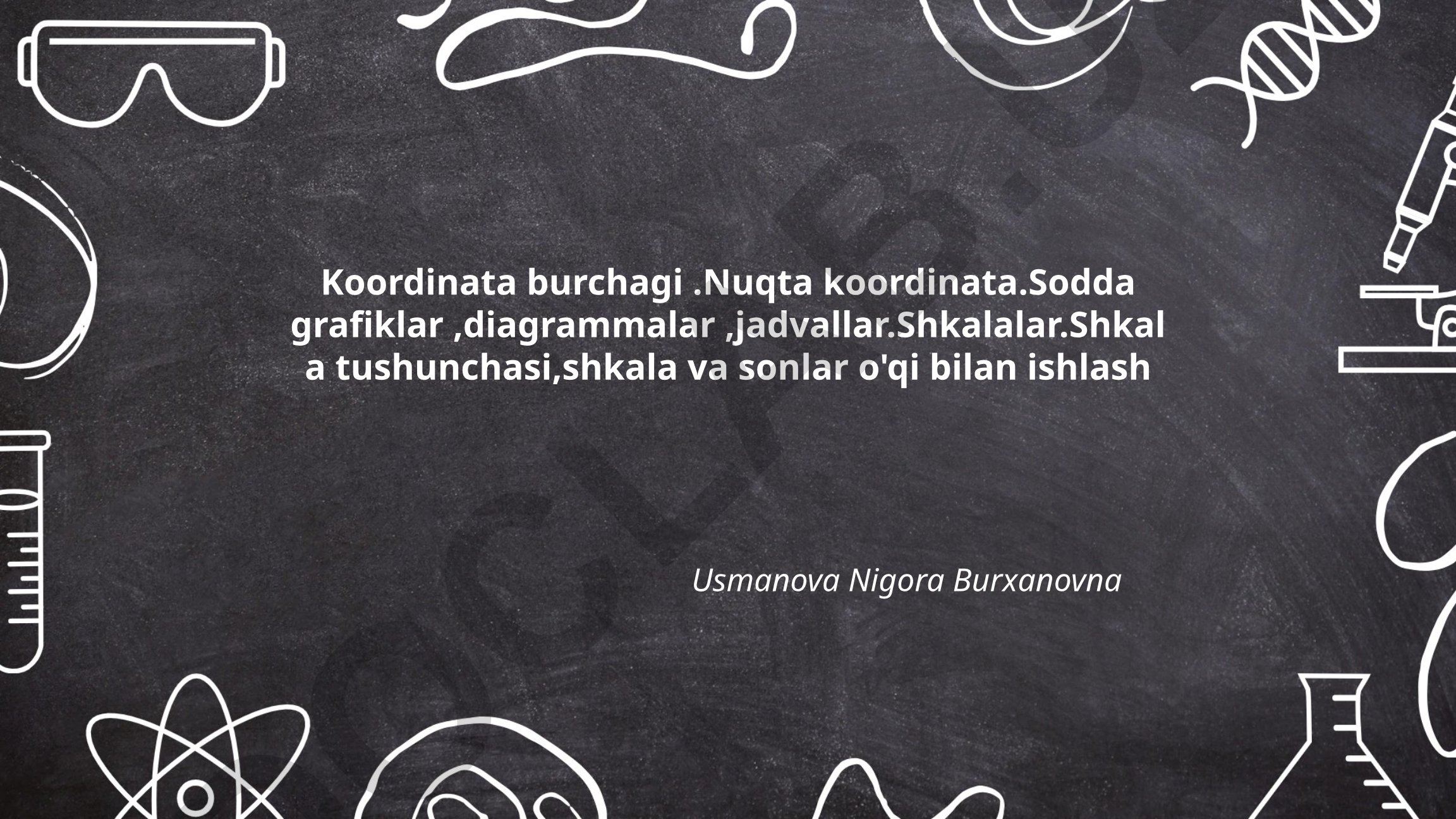 Koordinata burchagi va nuqta koordinatalari