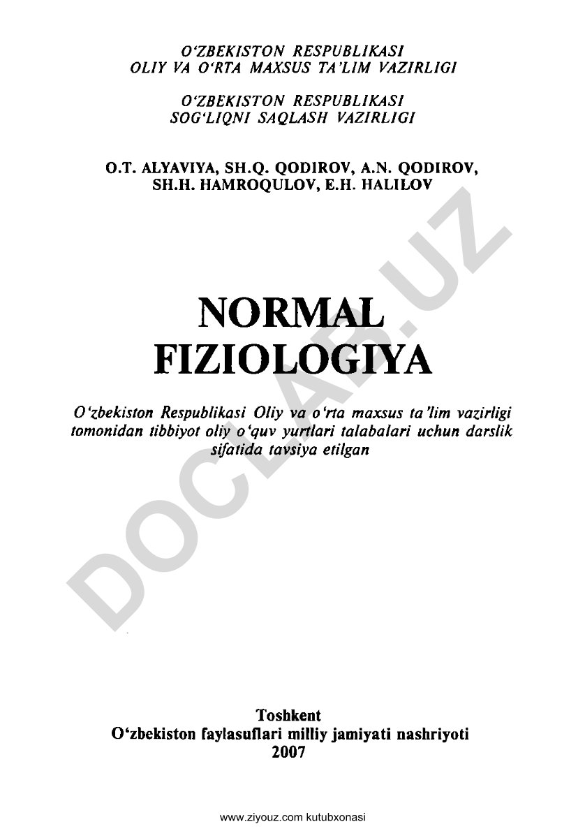 Normal fiziologiya