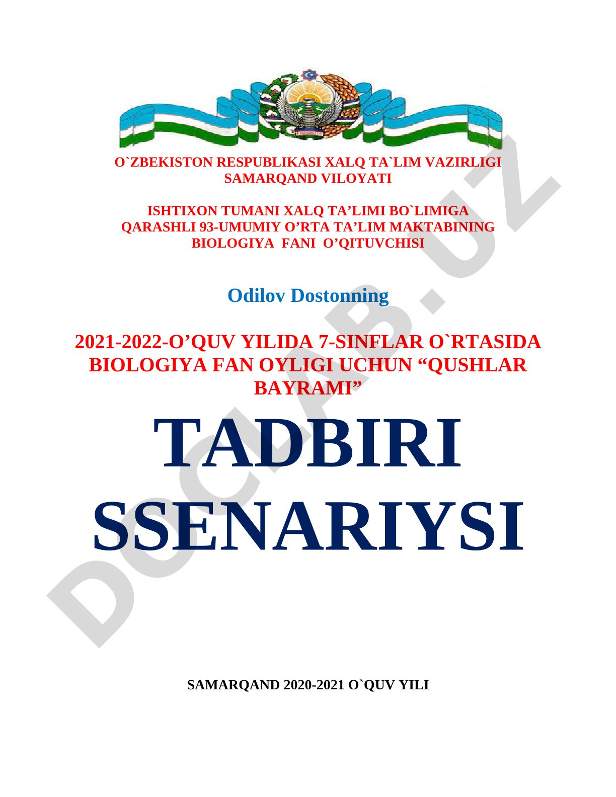 Qanotli do'stlarim