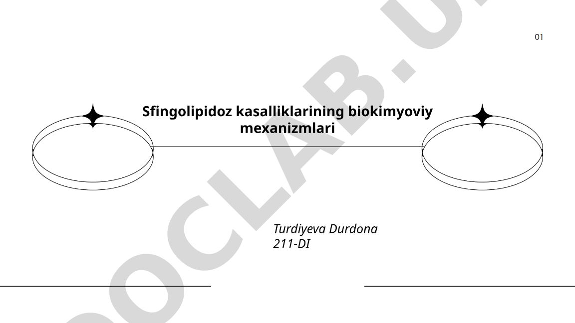 Sfingolipidoz kasalliklarining biokimyoviy mexanizmlari