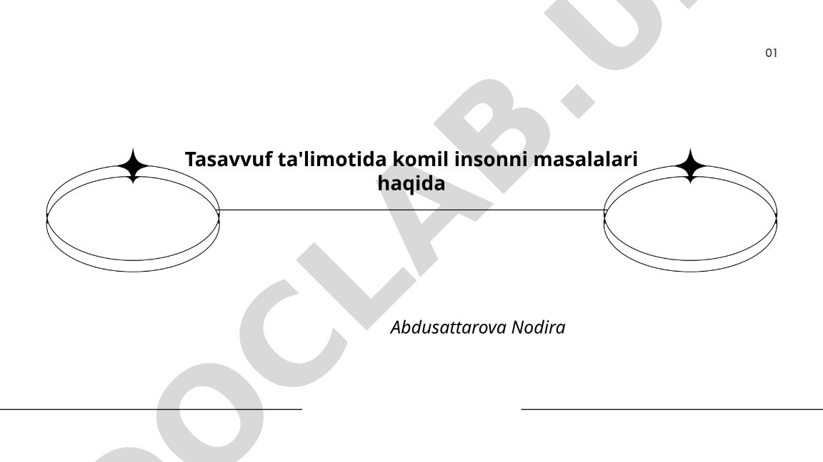Tasavvuf ta'limotida komil inson masalalari